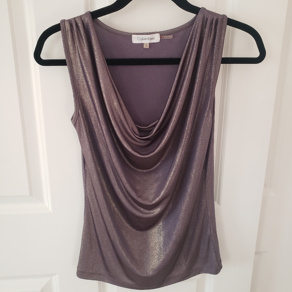 Calvin Klein ladies sleeveless blouse - Picture 1 of 5